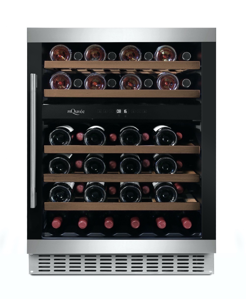 mQuvée Built-in wine cooler - WineCave 60D Black & Stainless - 60 cm mQuvée Built-in wine cooler - WineCave 60D Black & Stainless - 60 cm