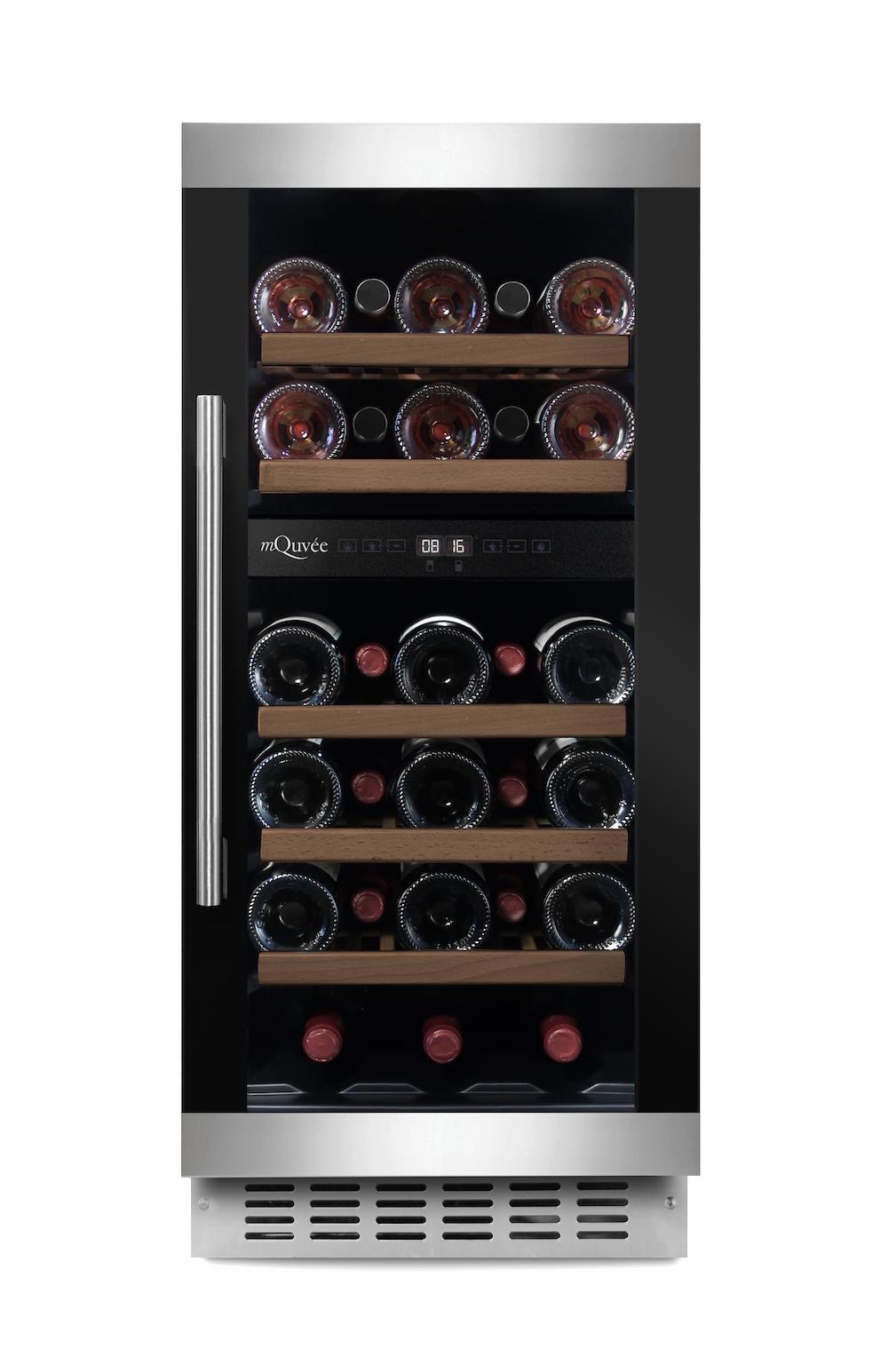 mQuvée Cantinetta vino da incasso - WineChamber 700 40D Modern Nero - 40 cm mQuvée Cantinetta vino da incasso - WineChamber 700 40D Modern Nero - 40 cm