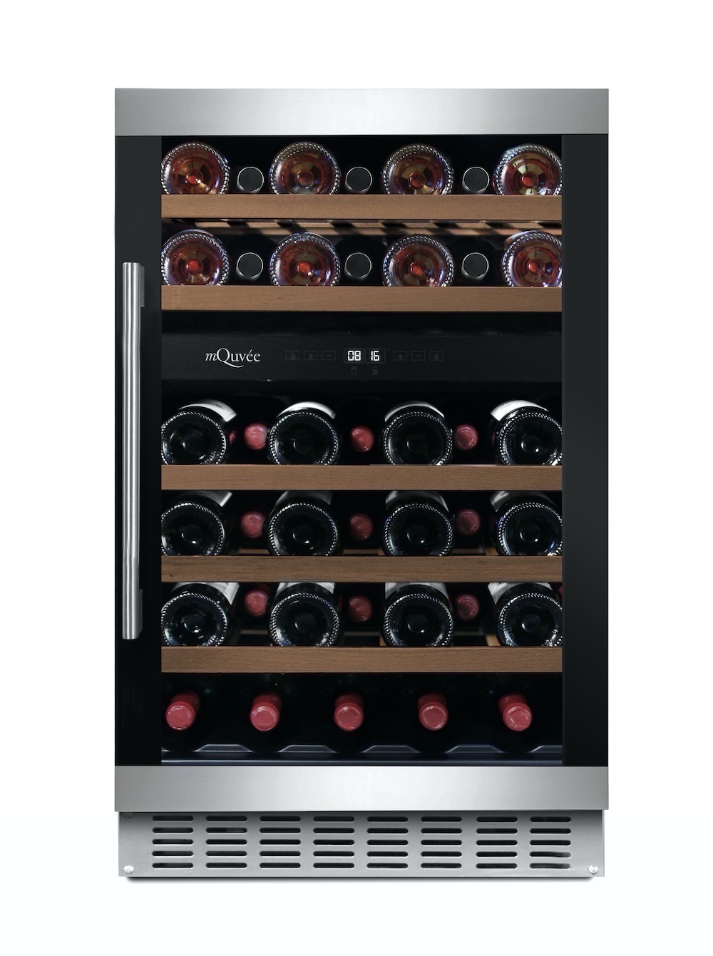 mQuvée Built-in wine cooler - WineCave 700 50D Black & Stainless - 50 cm mQuvée Built-in wine cooler - WineCave 700 50D Black & Stainless - 50 cm