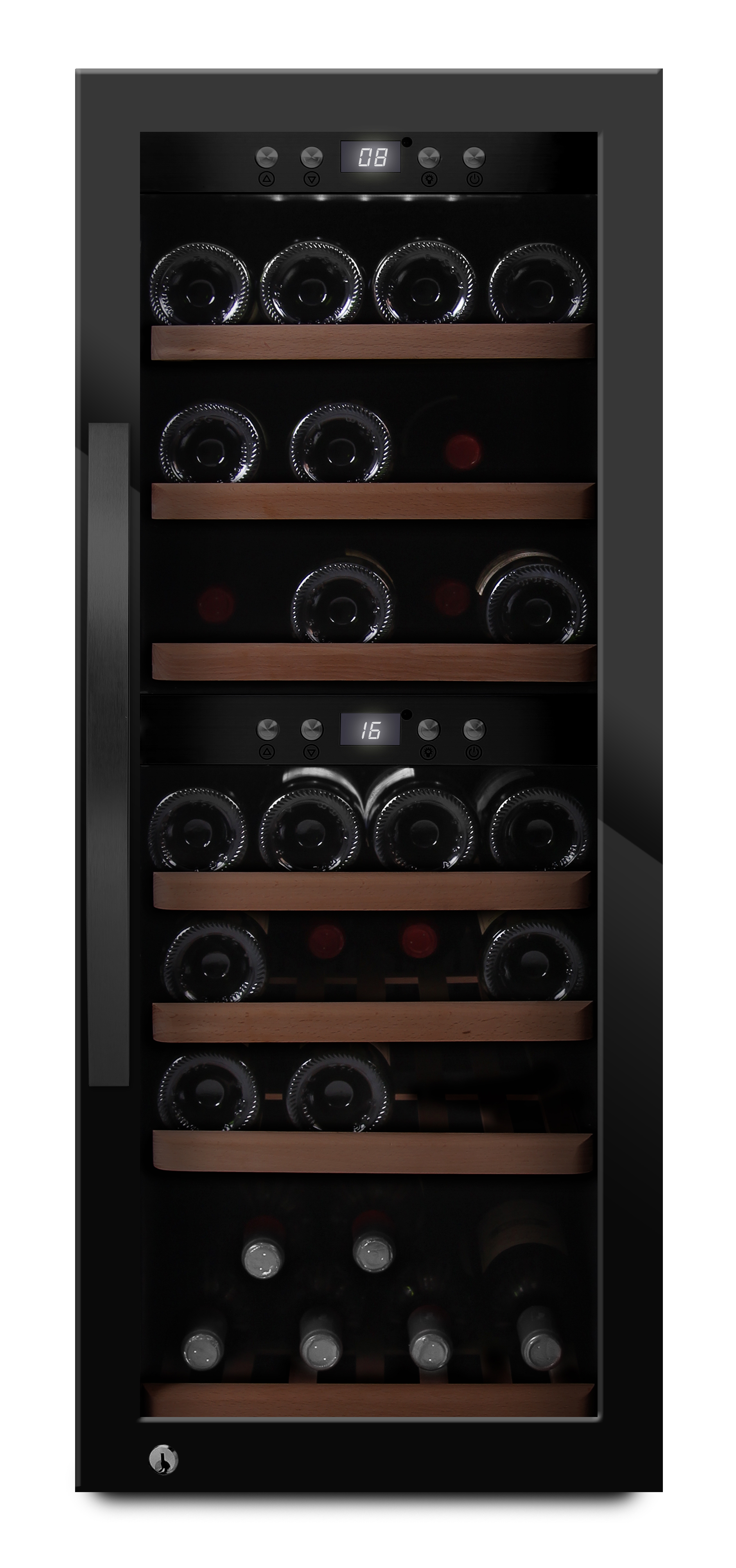 mQuvée - fristående vinkyl i glansig svart design mQuvée - fristående vinkyl i glansig svart design
