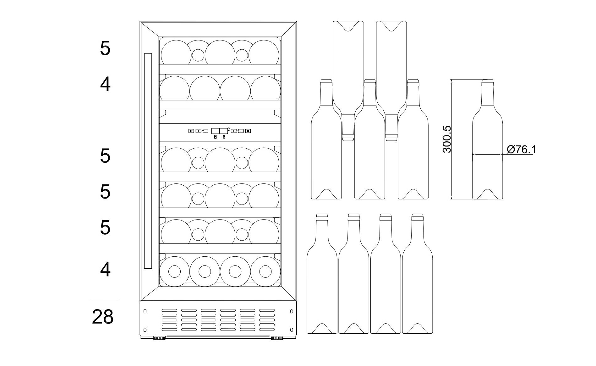 Bottle loading plan mQuvée Bottle loading plan mQuvée