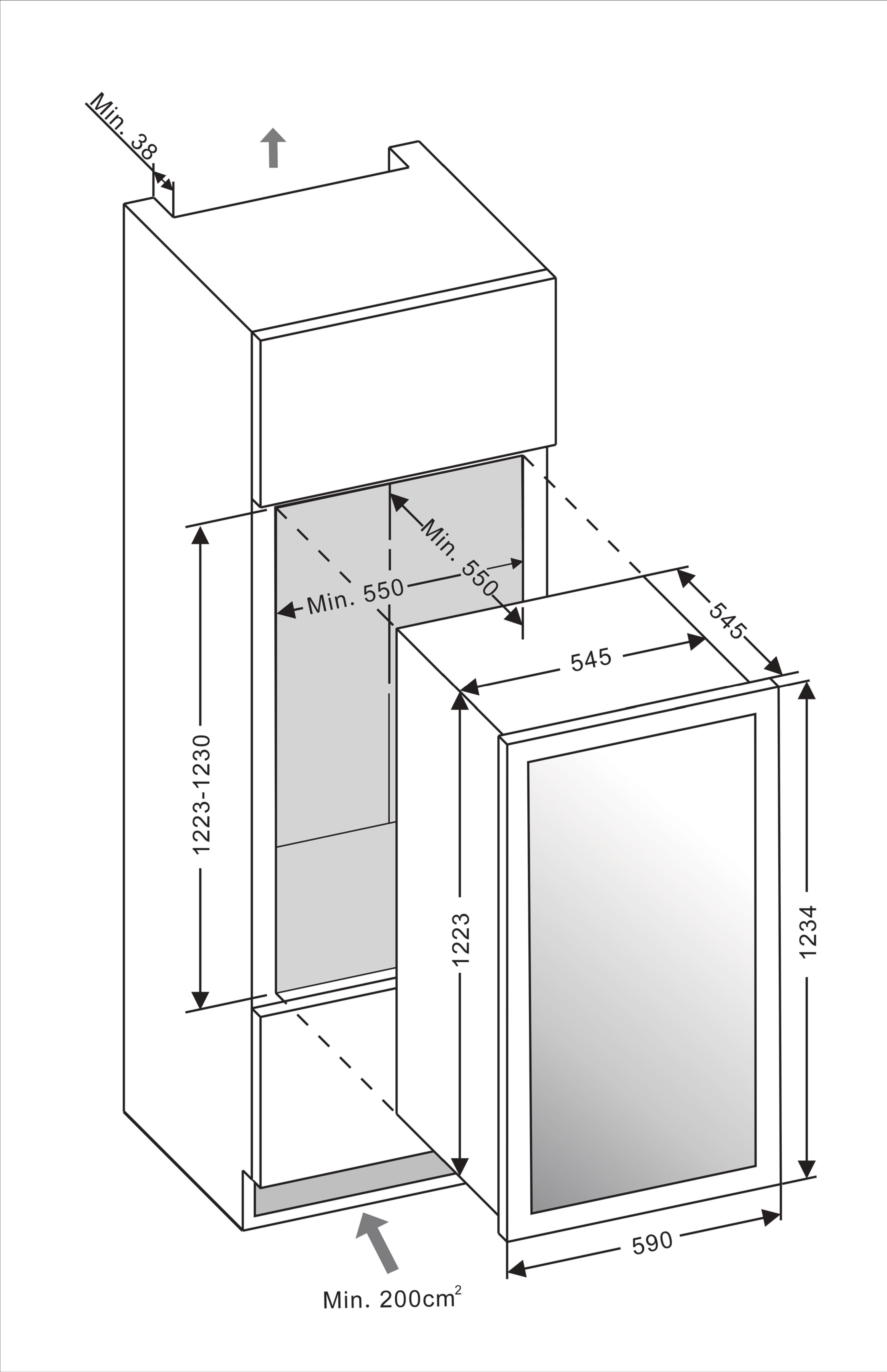 Built in drawing mQuvée WineMaster 89 Built in drawing mQuvée WineMaster 89