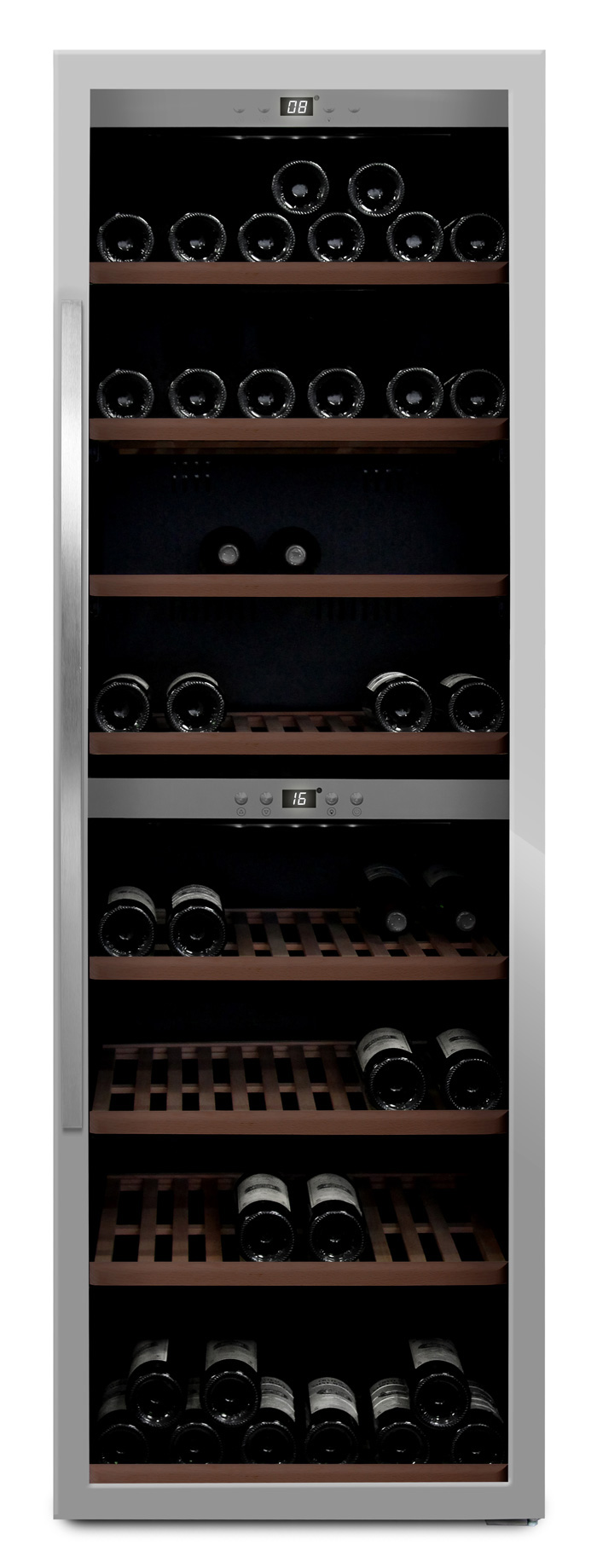 mQuvée - rostfri fristående vinkyl - rymmer 180 flaskor mQuvée - rostfri fristående vinkyl - rymmer 180 flaskor