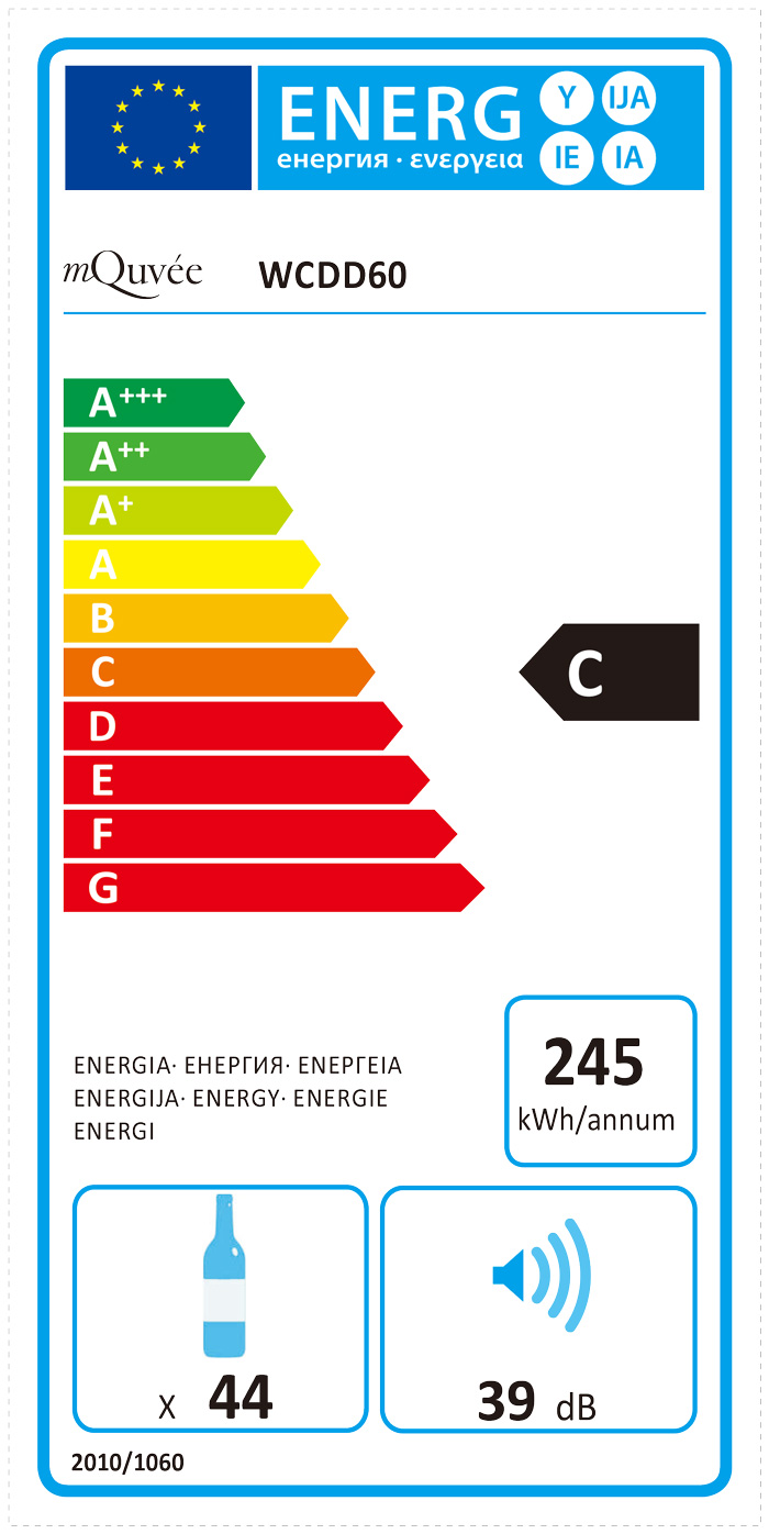 mQuvée Energylabel Winecave 60DD mQuvée Energylabel Winecave 60DD