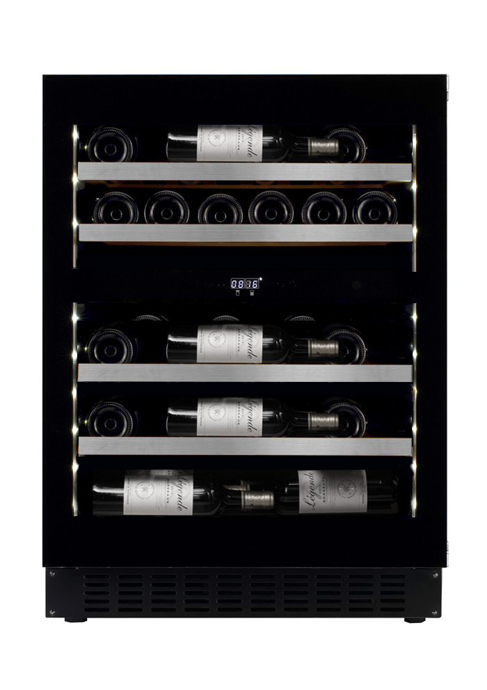 mQuvée Cantinetta vino da incasso - WineChamber Exclusive 700 60D Fullglass Nero Push/Pull - 60 cm mQuvée Cantinetta vino da incasso - WineChamber Exclusive 700 60D Fullglass Nero Push/Pull - 60 cm
