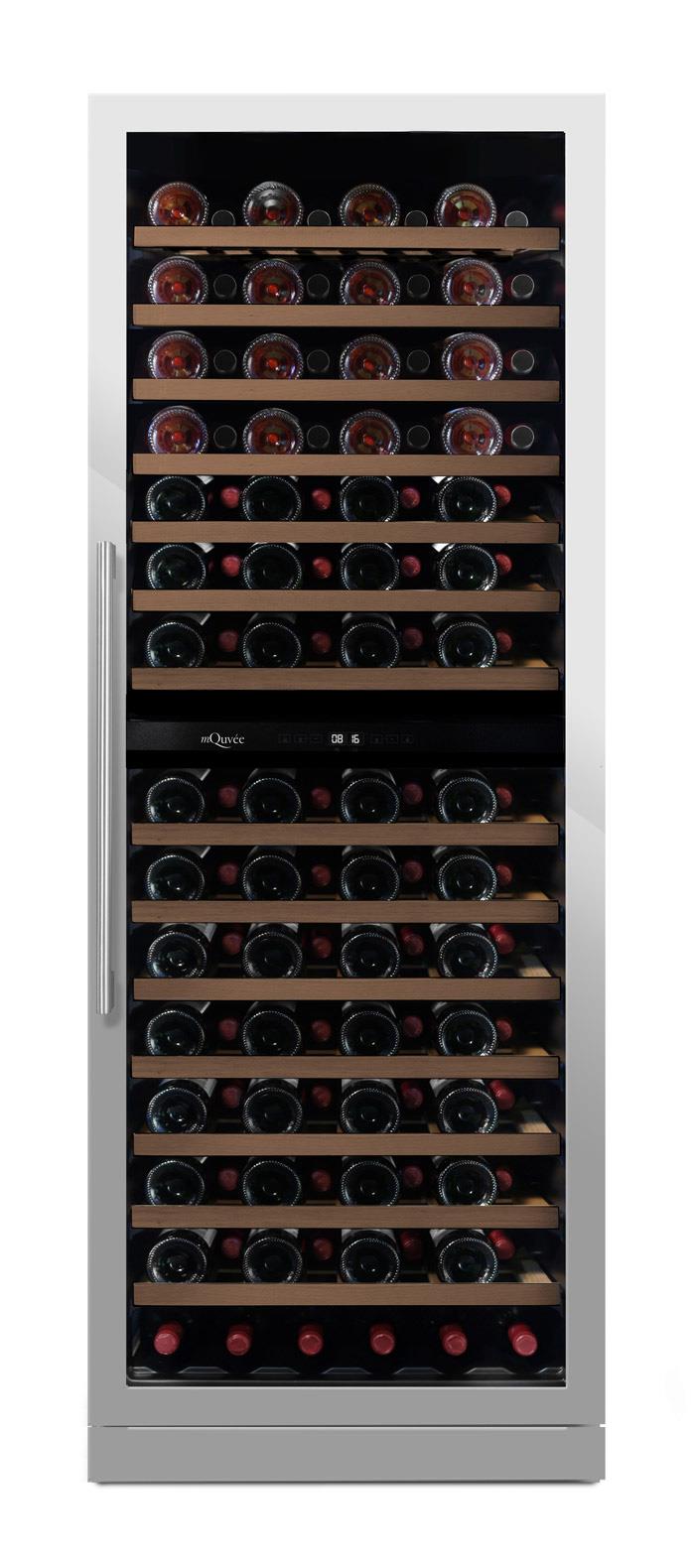 mQuvée Vinkøleskab til indbygning - WineCave Exclusive 187 Rustfrit - 60 cm mQuvée Vinkøleskab til indbygning - WineCave Exclusive 187 Rustfrit - 60 cm