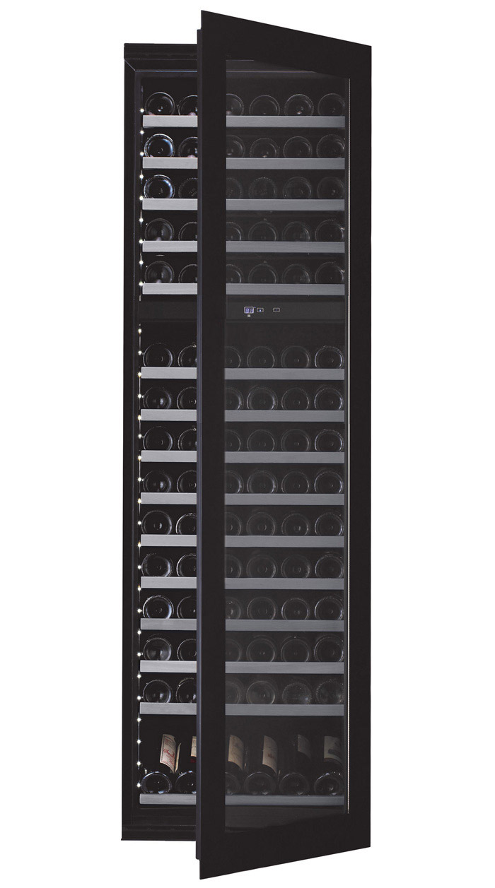 mQuvée Integrated wine cooler - WineKeeper Exclusive 112D Fullglass Black Push/Pull - 117 bottles mQuvée Integrated wine cooler - WineKeeper Exclusive 112D Fullglass Black Push/Pull - 117 bottles